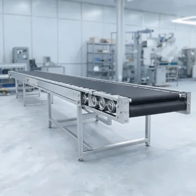 industrial belt conveyor system