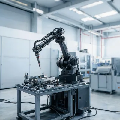 single station robotic welding cell
